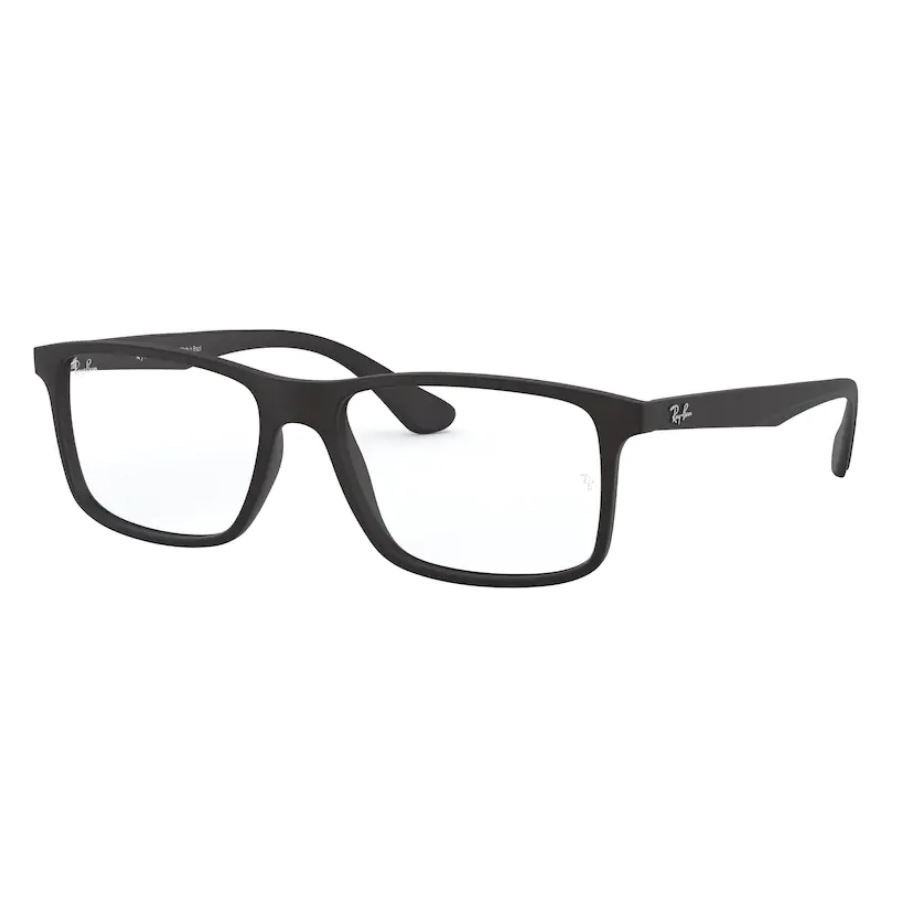 Óculos de Grau Ray Ban Masculino Retangular RX7120L Preto Fosco