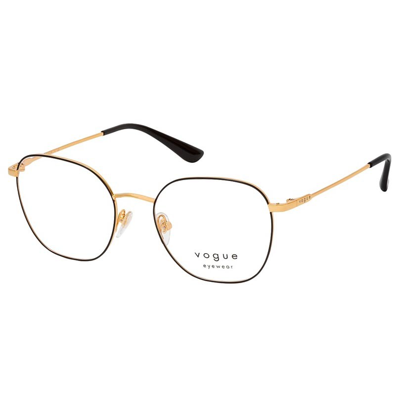 Óculos de Grau Vogue VO4178 Metal Preto Brilho com Dourado