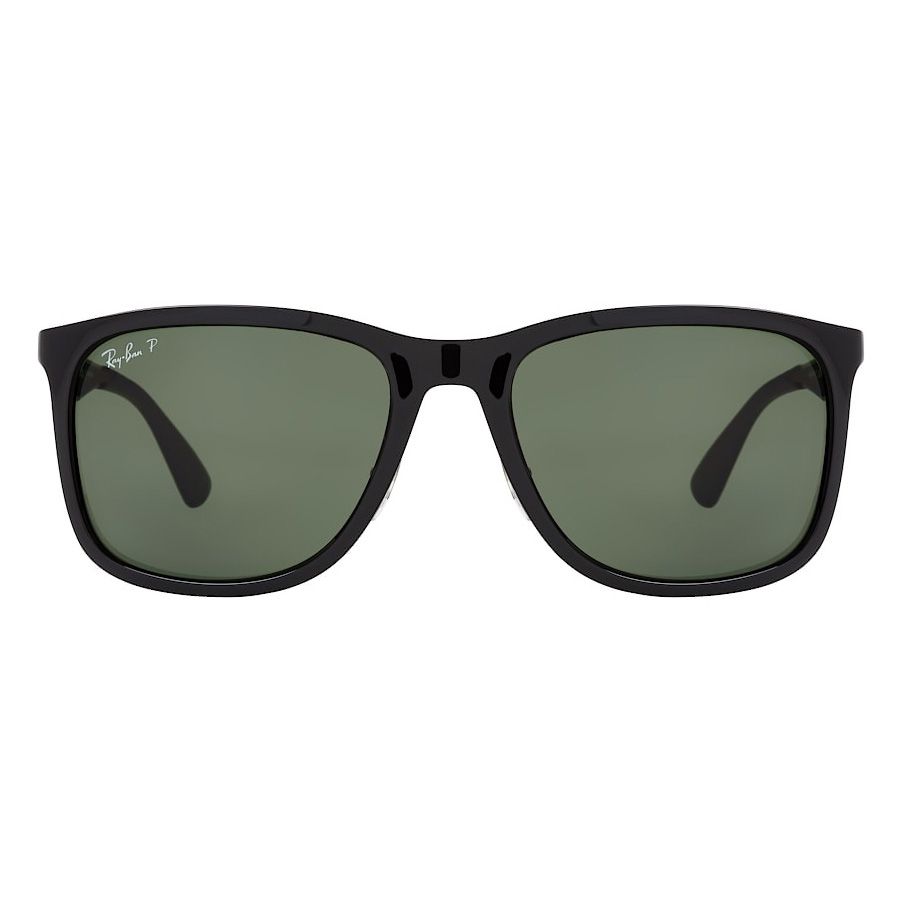 Óculos de Sol Polarizado Ray Ban RB4313 Preto Brilho Quadrado