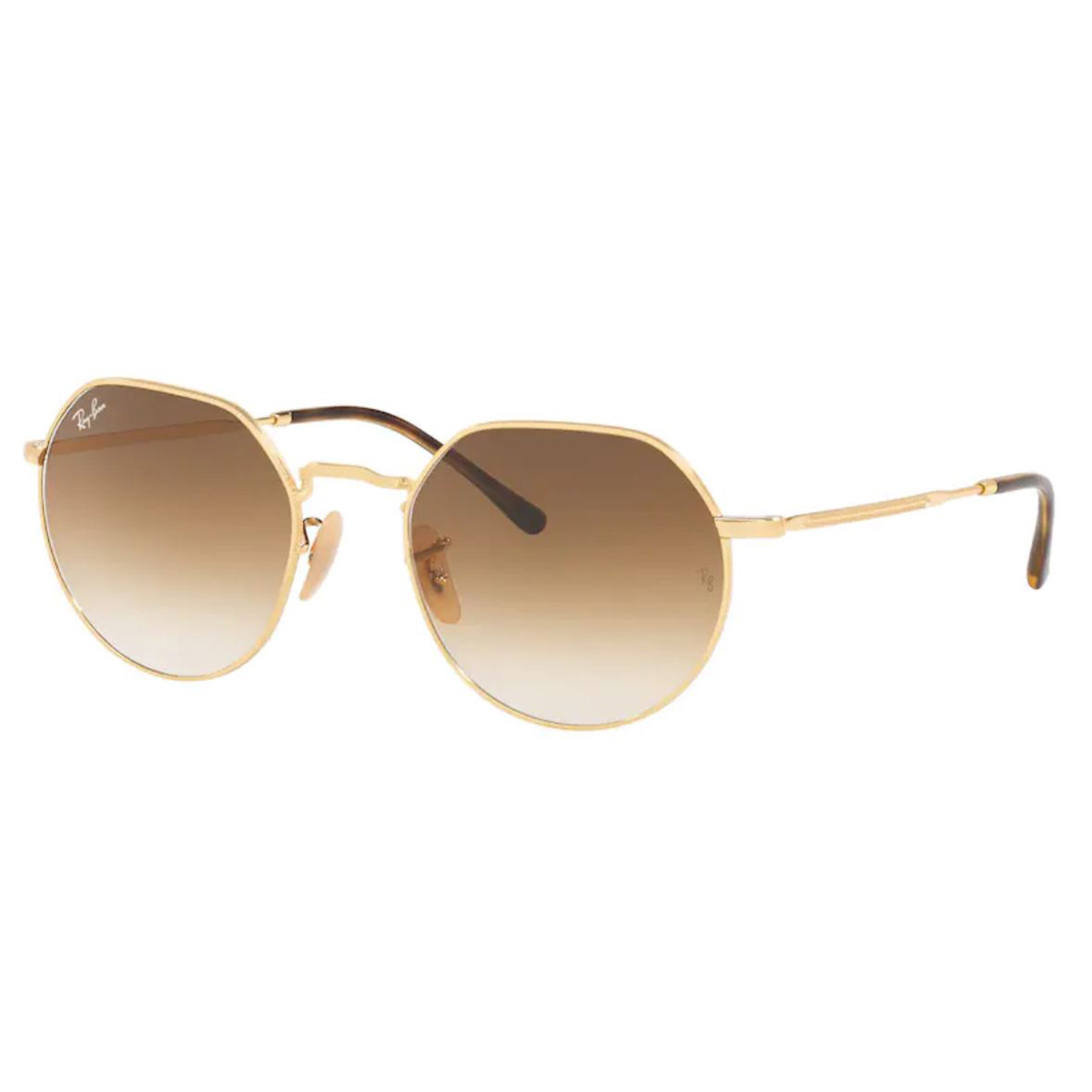 Óculos de Sol RayBan Jack RB3565L Metal Dourado e Marrom Degrade