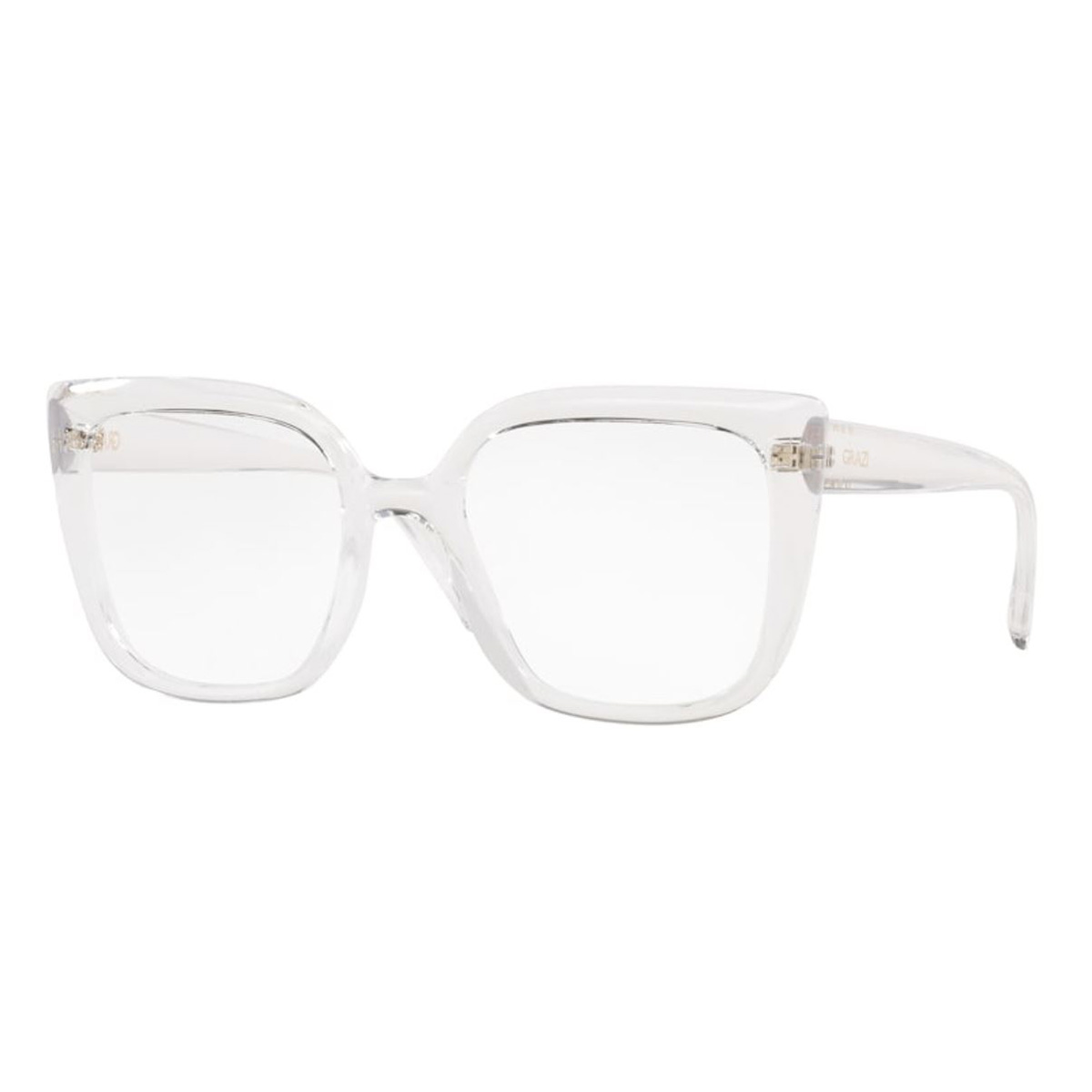 Óculos Grau Feminino Grazi GZ3093 Gatinho Quadrado Transparente
