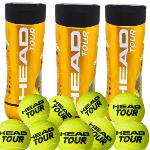 Bola de Tenis Head Tour Pack c/3 Tubos