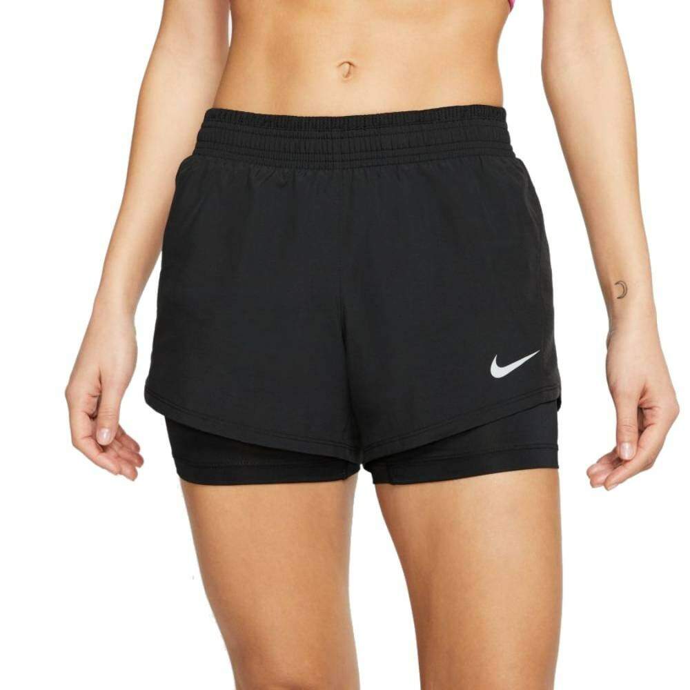 Shorts Nike 10K 2in1 Feminino Preto