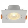 Kit 10 Spot LED Embutir Direcionável Quadrado 3W Bivolt 3000K Branco Quente Blumenau