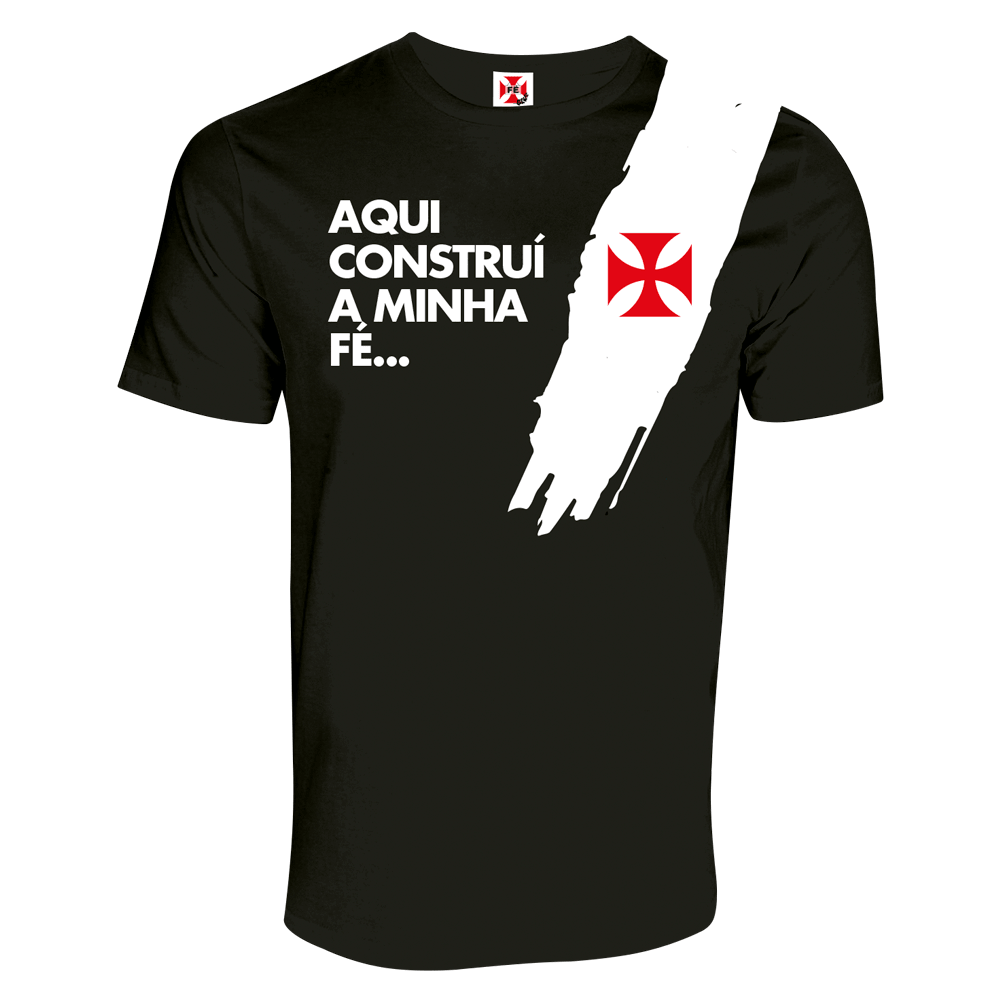 Camisa Vasco Pincelada Preto Fé