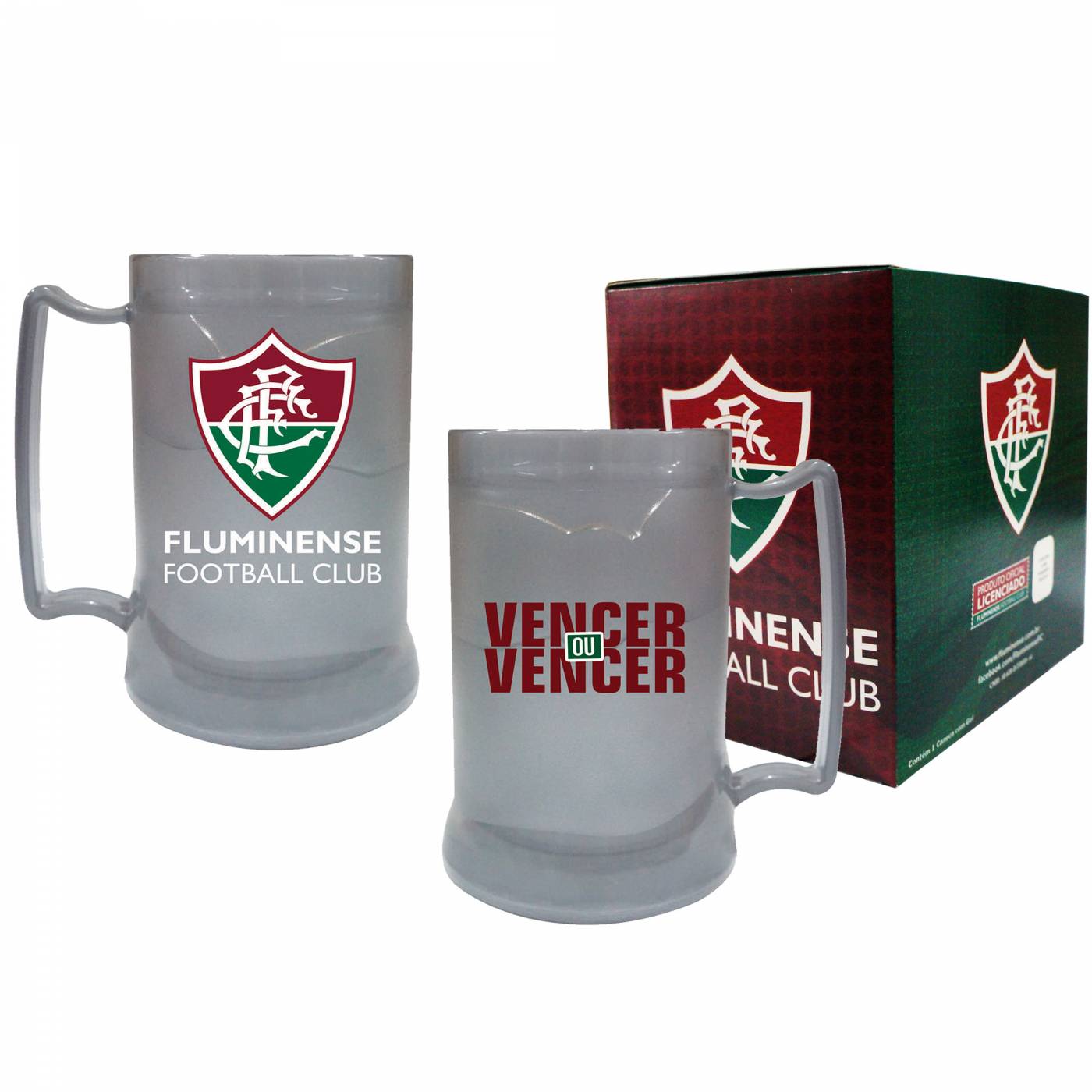 Caneca gel Fluminense - prata