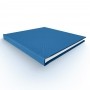 Álbum de Colagem Capa Tecido Colorido ou Fotográfica - Azul Royal - Tamanho único 24x24 cm - 30 páginas