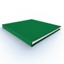 Álbum de Colagem Capa Tecido Colorido ou Fotográfica - Verde Bandeira - Tamanho único 24x24 cm - 30 páginas