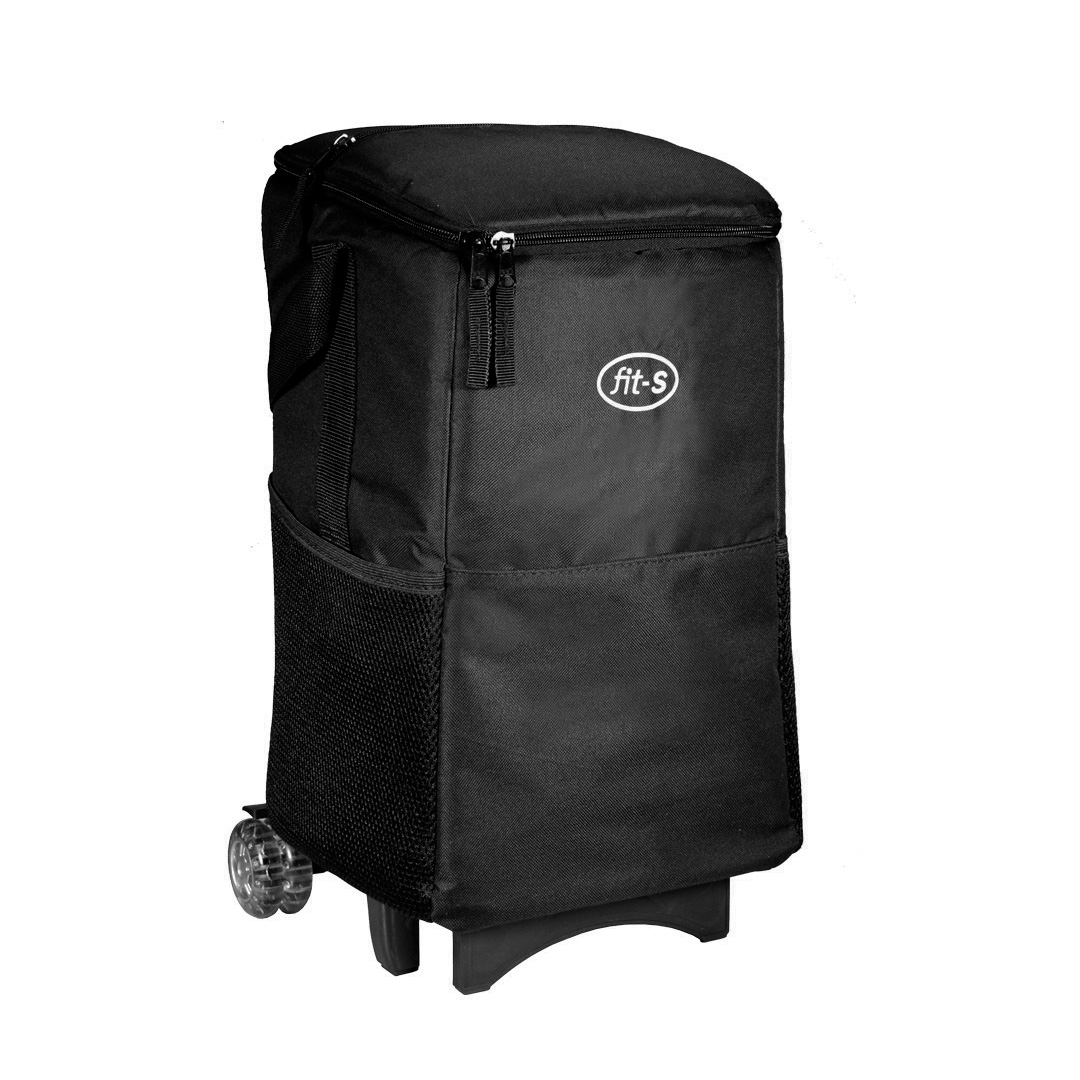 Cooler Térmico FitSanté WHELL Bag Essencial Dark com rodinhas
