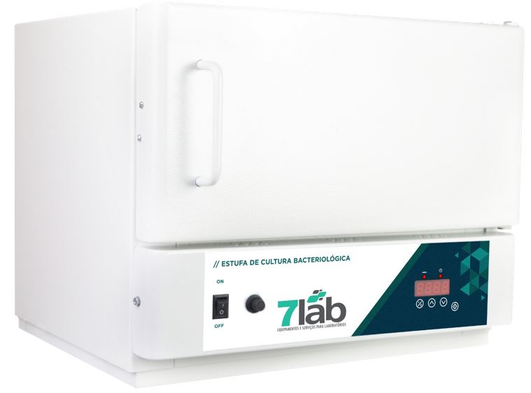 Estufa Incubadora Bacteriológica 7Lab Digital com timer  11 Litros - INOX (Bivolt)