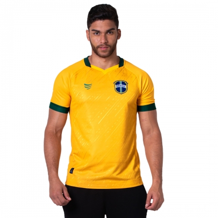 Camisa Do Brasil Masculina 2022 Copa Diamante Super Bolla