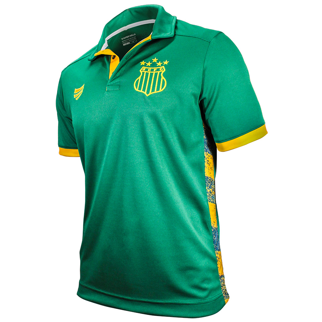 Camisa Oficial Sampaio Corrêa Polo Atleta 2022 Super Bolla Verde Masculina