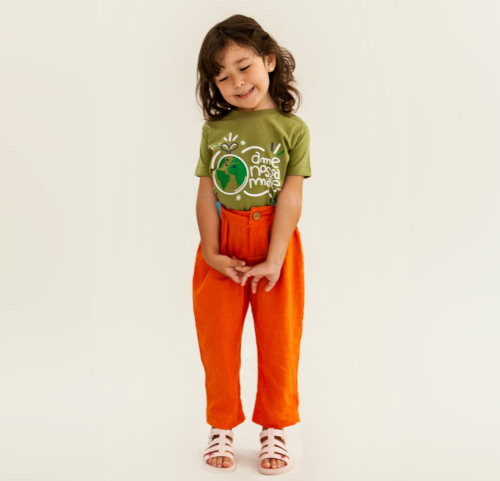 Camiseta Infantil Mãe Terra - Algodão Orgânico - Verdê Kids  - Loja da Verdê