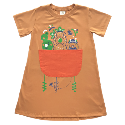 Vestido Infantil Jardim - Algodão Orgânico - Verdê Kids - Loja da Verdê