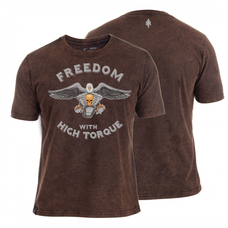 Freedom with High Torque - Estonada Ferrugem - Camiseta SR Soft Stone