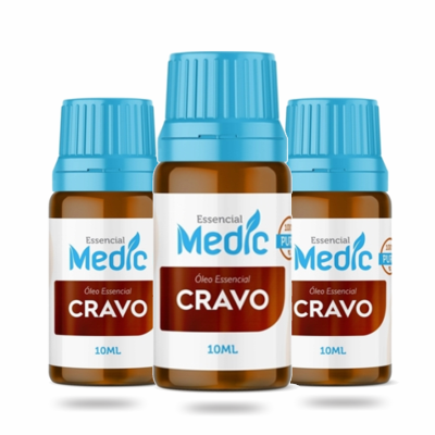 Óleo essencial Cravo - 10ml - Medic - 3 und