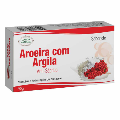 Sabonete de AROEIRA COM ARGILA, 90g  Lianda Natural