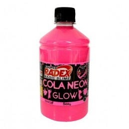 Cola Neon Radex Magic Slime 500g - Rosa