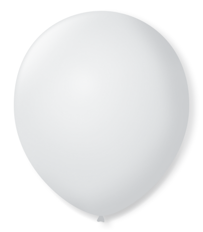 Balão São Roque Nº9 C/ 50  - Branco Polar
