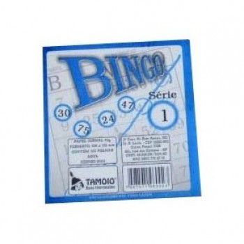 Cartela De Bingo Tamoio Azul PACK COM 15 UNIDADES