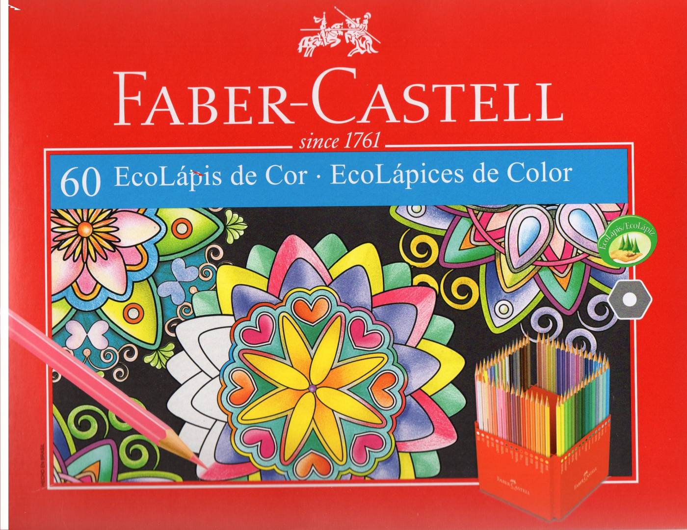 EcoLápis de Cor 60 Cores Faber-Castell 120160