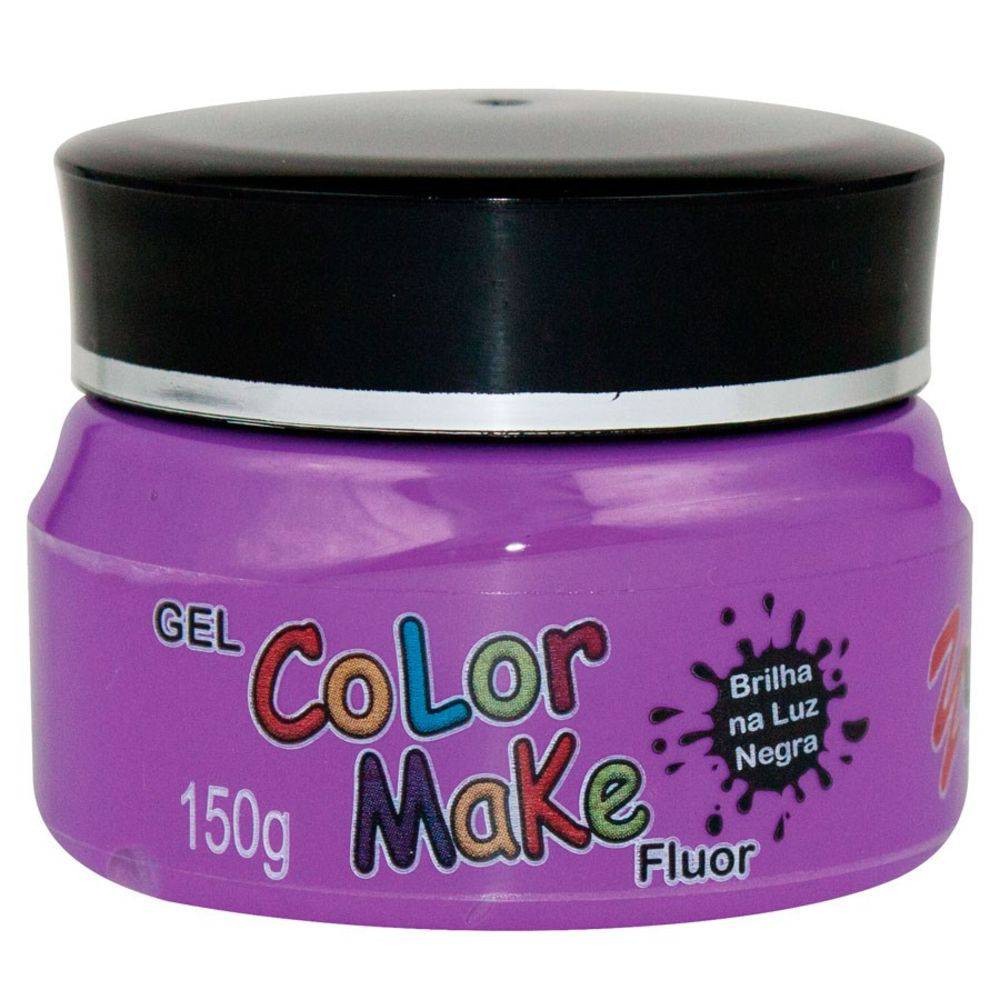 Gel Fluor Color Make 150g - Roxo