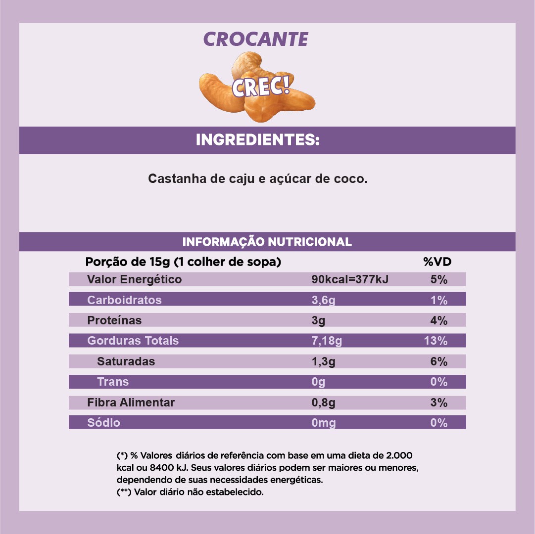 Pasta de Castanha Crocante (350g)
