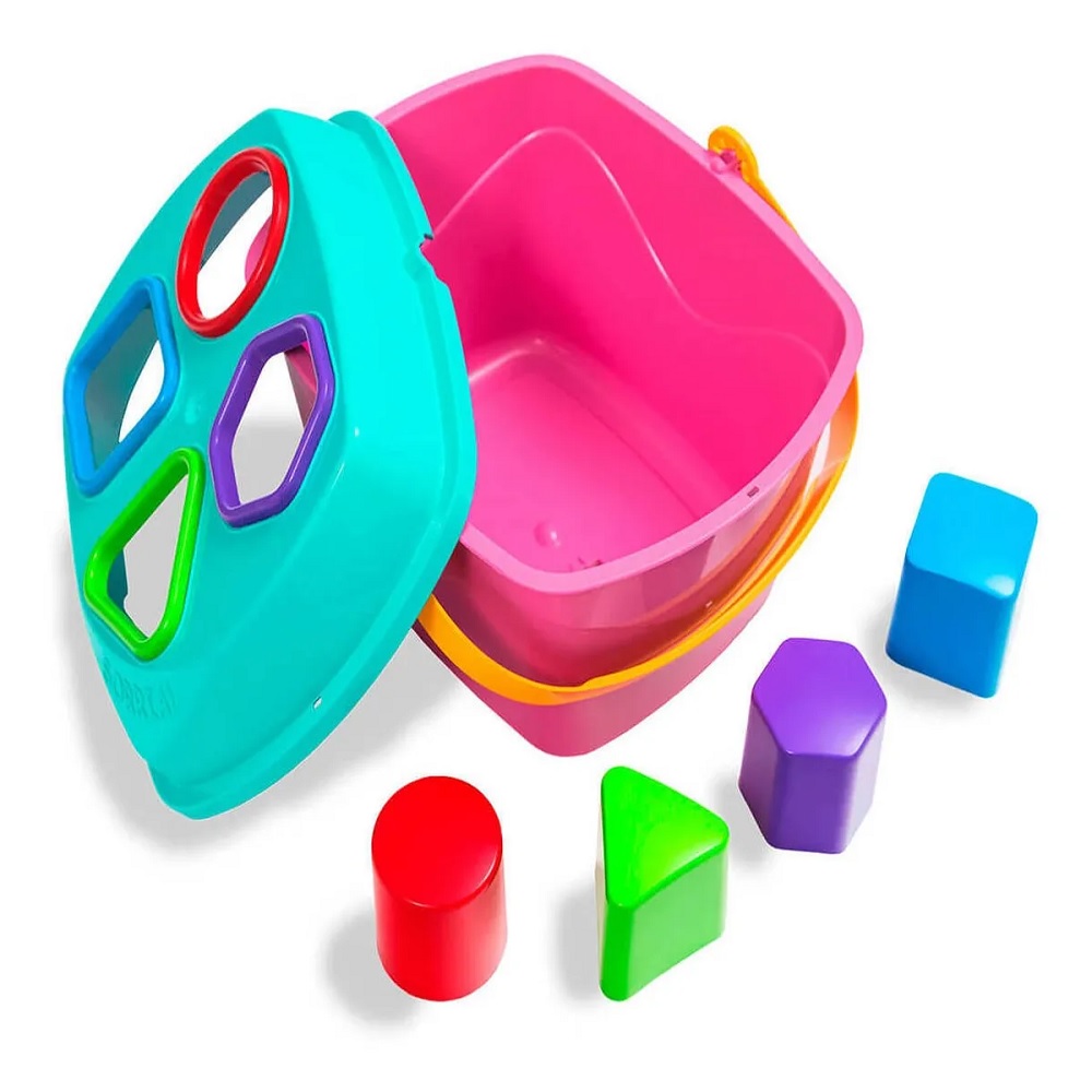 Brinquedo de Atividades Baby Land Maletuxo Didático com Formas Geométricas Cardoso Toys Menina