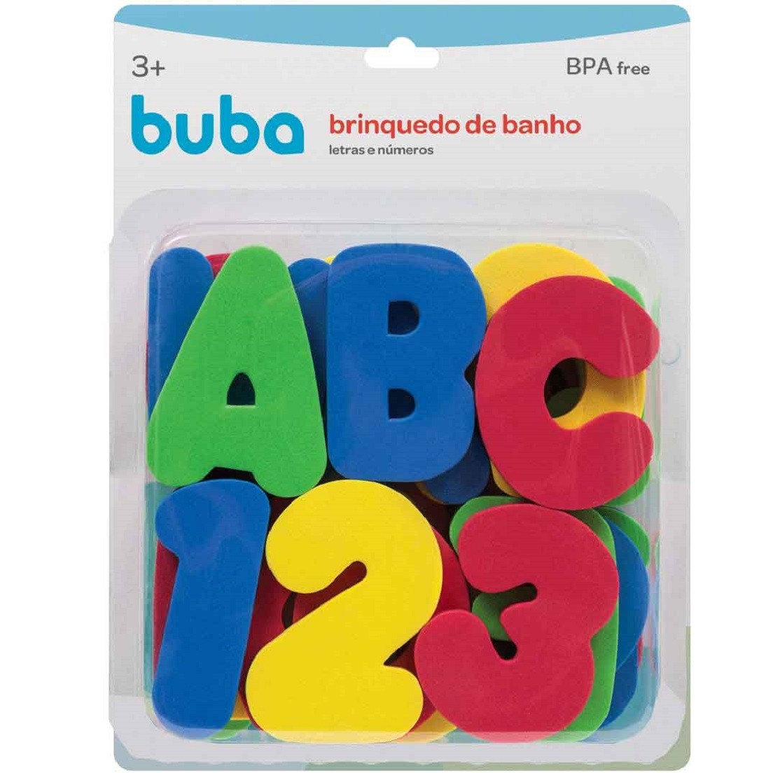Brinquedo para Banho Letras e Números Buba
