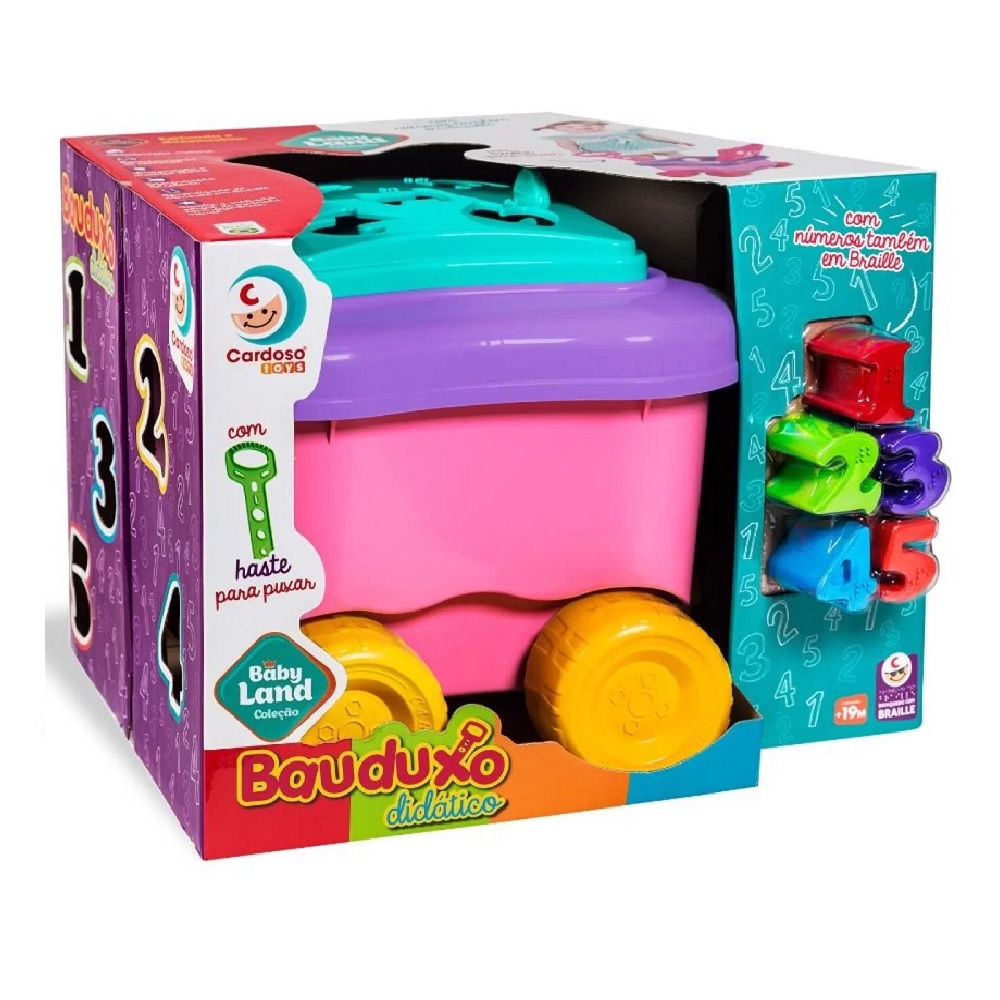 Brinquedo Educativo Baby Land Bauduxo Didático Cardoso Toys Menina