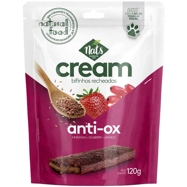 Bifinhos Recheados Nats Cream Anti-Ox para Cães - ( 120 g )