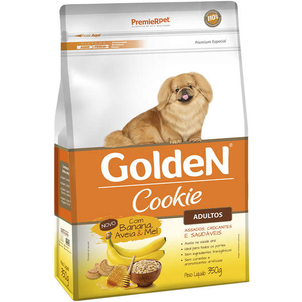 Golden Cookie Banana Aveia e Mel para Cães Adultos - ( 350 g )