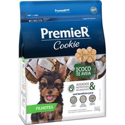 Premier Cookie para Cães Filhotes Coco e Aveia - ( 250 g )