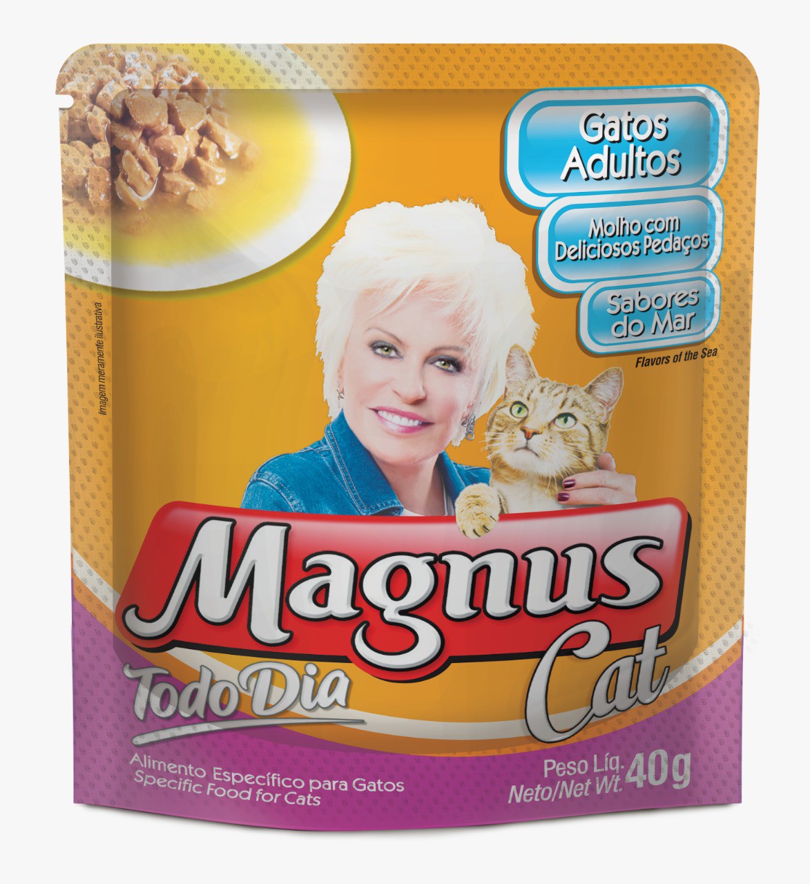 Sachê Magnus Cat Todo Dia Gatos Adultos Sabores Do Mar