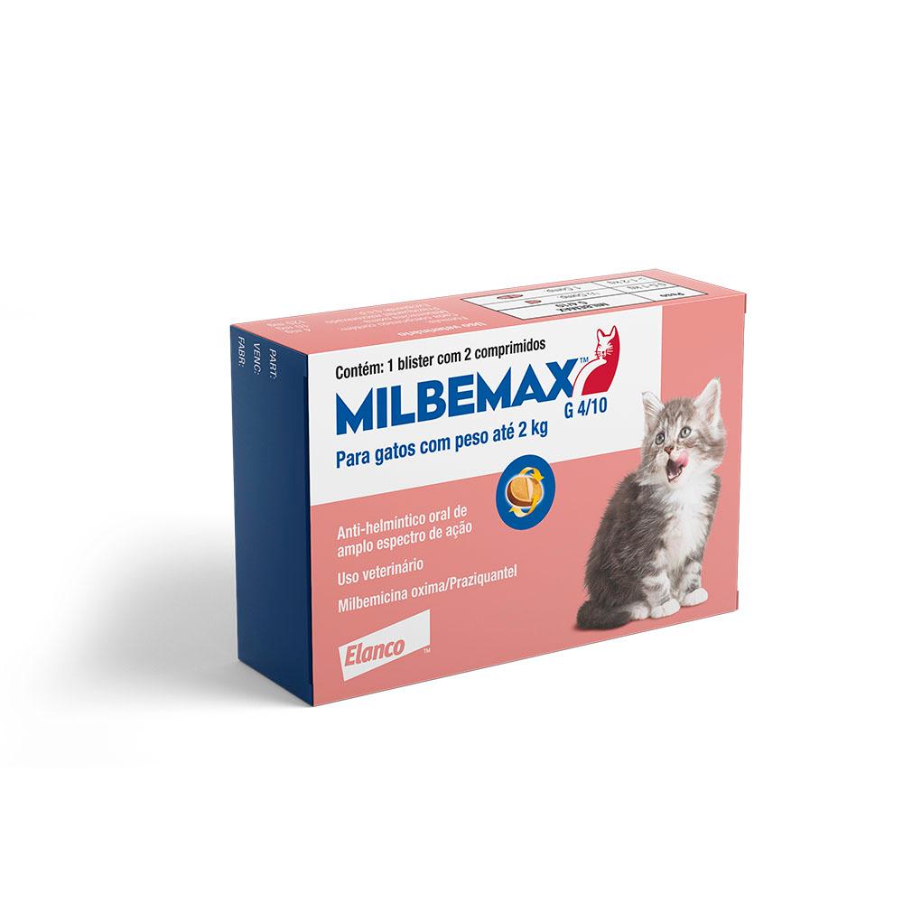 Vermifugo Elanco Milbemax para Gatos até 2 Kg - ( 2 Comprimidos )