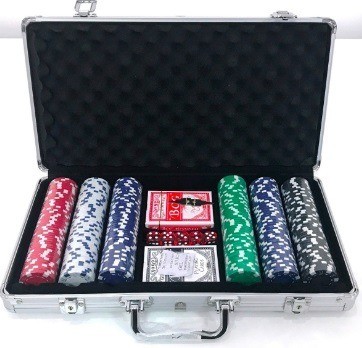 Maleta Poker 300 Fichas completa profissional