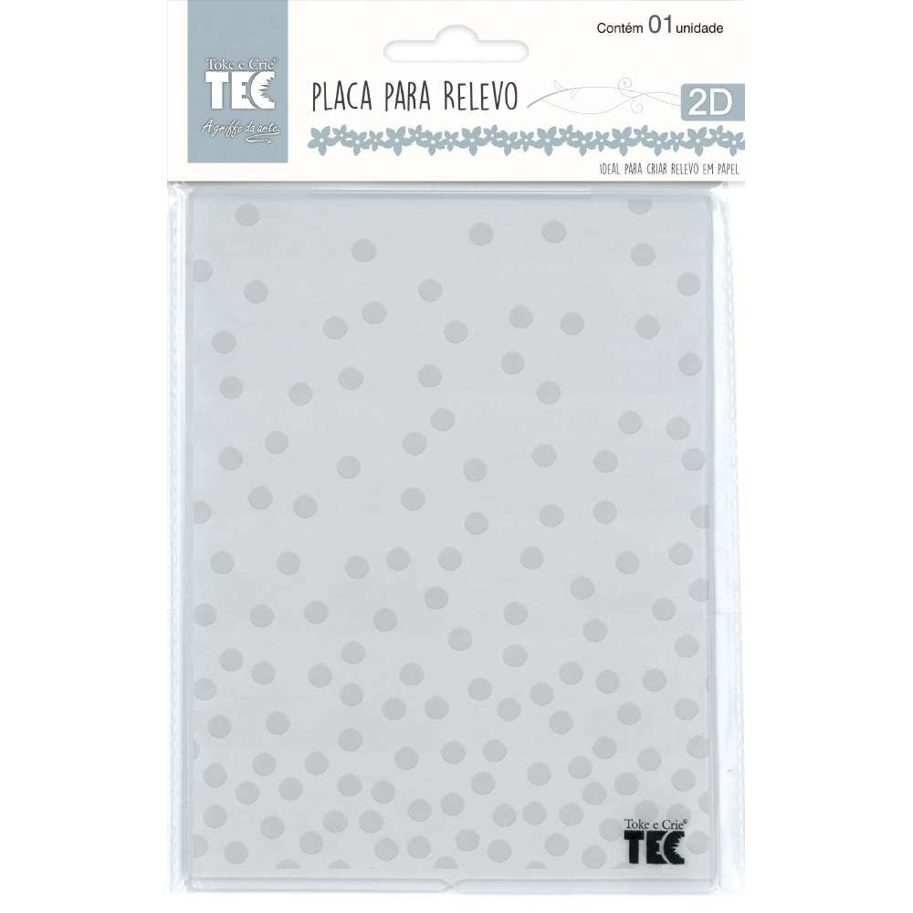 Placa de Emboss Confete 7,5cm x 12,5cm 21802 (PPR026) - Toke e Crie