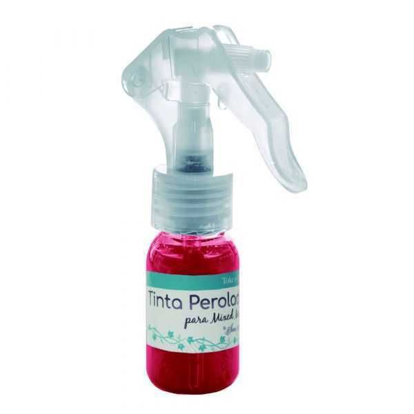 Tinta Spray Perolada Vermelho 21224 (TMM12) 30ml - Toke e Crie