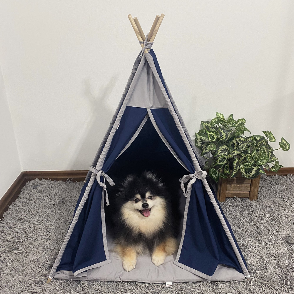 Cabana Pet Camping Cachorro Gato - Algodão Liso - 70x70x84cm