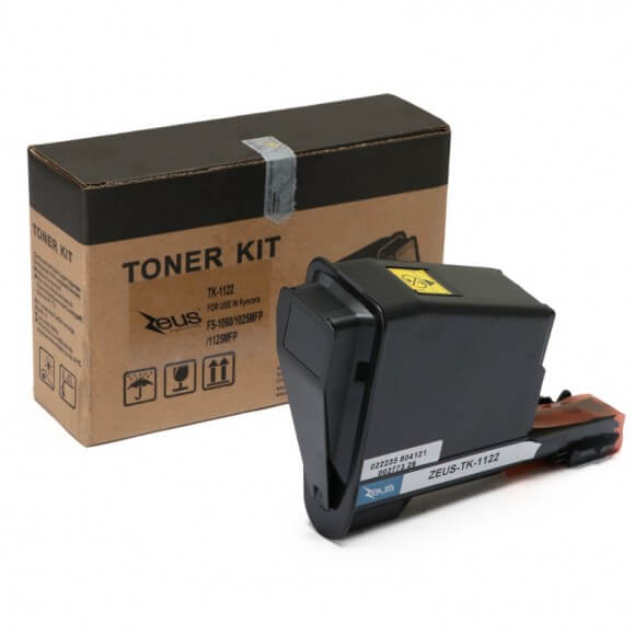 Toner Compatível Zeus TK1122 p/ Kyocera c/chip - 3k (Kit c/ 4)