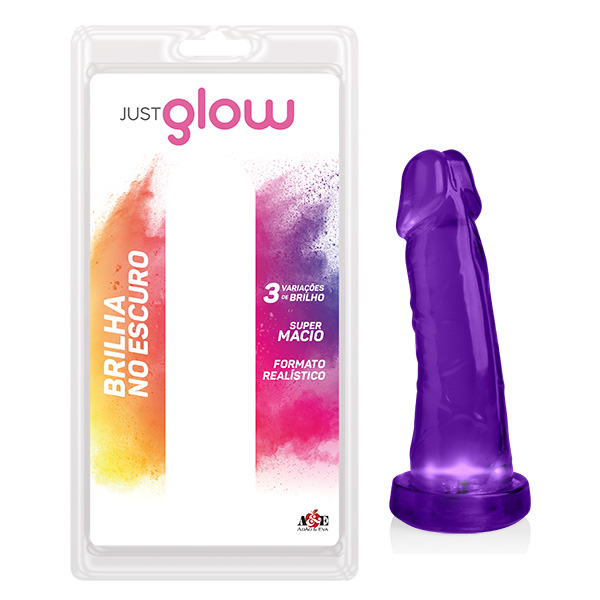 Just Glow | Prótese 8 com LED | Lilás | 16X4 cm