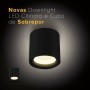 Spot de Sobrepor Downlight Cubo Preto LED 15W 2700K IP20 Bivolt 304499 Brilia
