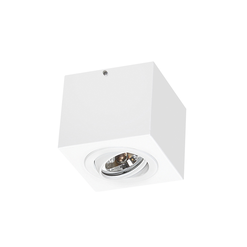 Spot de Sobrepor Quadrado Branco Rente Orientável em Alumínio 1x AR70 2014/1  Itamonte