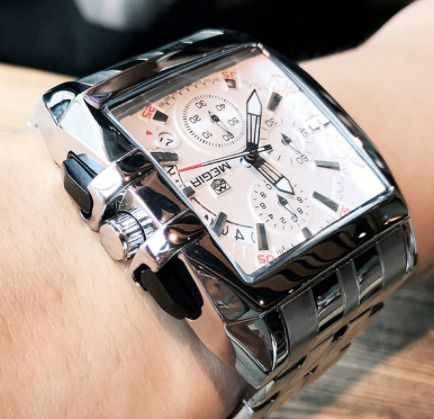Relógio de luxo megir big dial