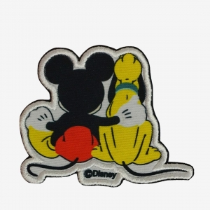 Patch Mickey e Pluto Abraço com Velcro Dog Friends Forever - Foto 1
