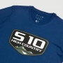Camiseta Fem. Chevrolet S-10 Badge - Azul Escuro