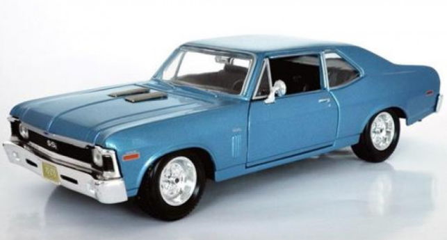 Miniatura Chevrolet Nova SS Coupe 1:18 - Azul