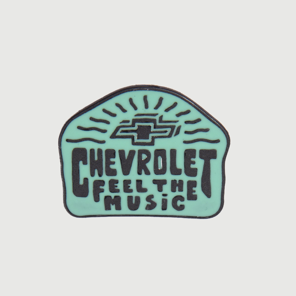 Pin de Metal Chevrolet - Feel The Music - Verde