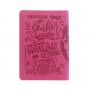 Bíblia Lettering Luxo rosa (capa flexível) - NAA