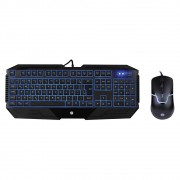 Kit Gamer HP - Teclado Gamer HP LED Azul, ABNT + Mouse Gamer HP LED Azul, 1600 DPI - GK1100